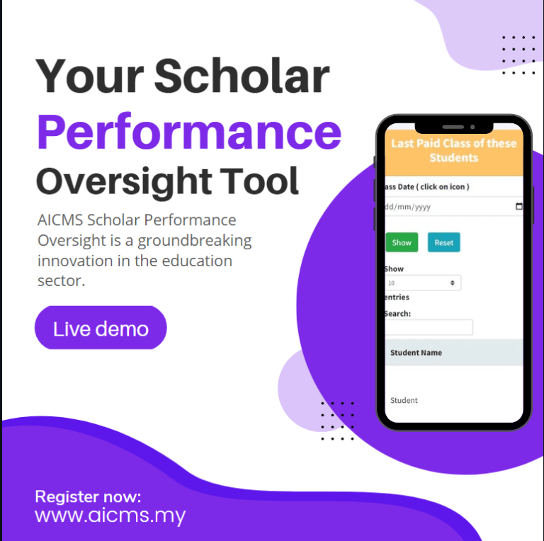 AICMS is Your Scholar Performance Oversight Tool