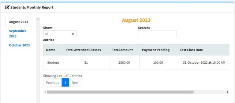 AICMS's Student Monthly Report Feature Unveiled